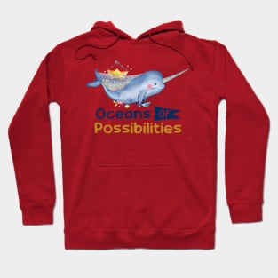 oceans summer reading 2022 whale design Hoodie